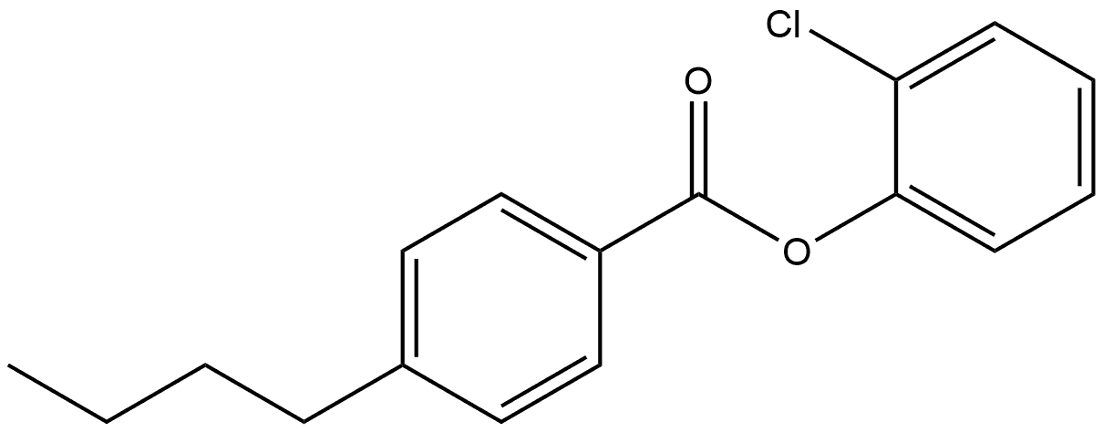 2-Chlorophenyl 4-butylbenzoate Structure