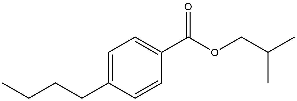 2-Methylpropyl 4-butylbenzoate Structure