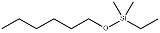 Silane, ethyl(hexyloxy)?dimethyl- Structure