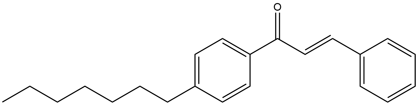 (2E)-1-(4-Heptylphenyl)-3-phenyl-2-propen-1-one Structure