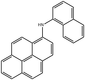 1-Pyrenamine, N-1-naphthalenyl- Structure