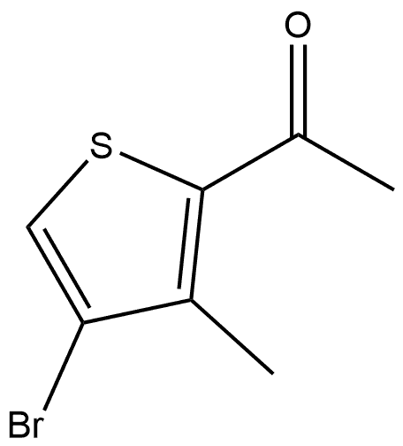 1-(4-Bromo-3-methyl-2-thienyl)ethanone Structure