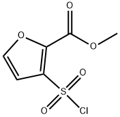 Methyl 3-(chlorosulfonyl)-2-furancarboxylate 구조식 이미지