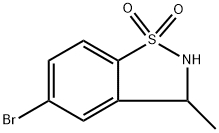 5-bromo-3-methyl-2,3-dihydrobenzo[d]isothiazole 1,1-dioxide Structure