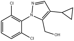 1H-Pyrazole-5-methanol, 4-cyclopropyl-1-(2,6-dichlorophenyl)- Structure