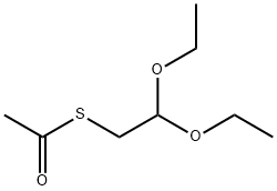 Ethanethioic acid, S-(2,2-diethoxyethyl) ester Structure