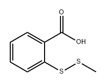 Benzoic acid, 2-(methyldithio)- 구조식 이미지