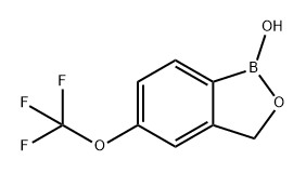 2,1-Benzoxaborole, 1,3-dihydro-1-hydroxy-5-(trifluoromethoxy)- Structure