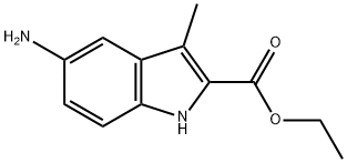 1H-Indole-2-carboxylic acid, 5-amino-3-methyl-, ethyl ester Structure