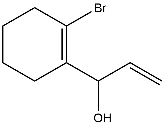 1-Cyclohexene-1-methanol, 2-bromo-α-ethenyl- Structure