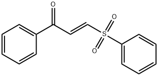 2-Propen-1-one, 1-phenyl-3-(phenylsulfonyl)-, (2E)- Structure