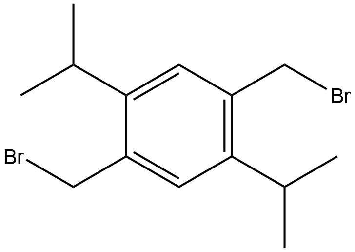 1,4-bis(bromomethyl)-2,5-diisopropylbenzene Structure