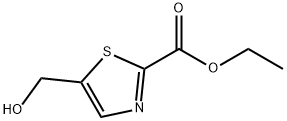 2-Thiazolecarboxylic acid, 5-(hydroxymethyl)-, ethyl ester 구조식 이미지