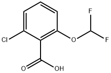 Benzoic acid, 2-chloro-6-(difluoromethoxy)- 구조식 이미지