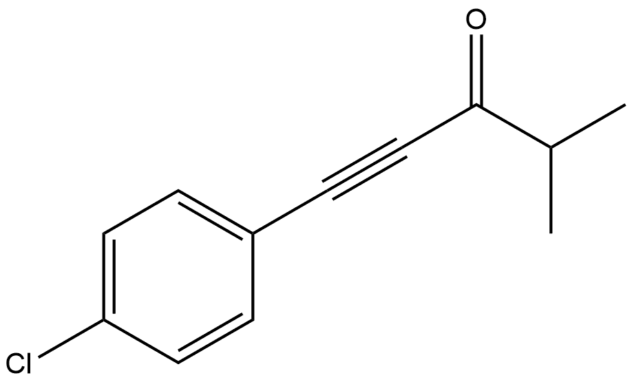 1-(4-Chlorophenyl)-4-methyl-1-pentyn-3-one Structure