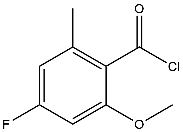 4-Fluoro-2-methoxy-6-methylbenzoyl chloride Structure