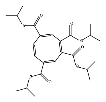 1,3,5,7-Cyclooctatetraene-1,2,4,7-tetracarboxylic acid, 1,2,4,7-tetrakis(1-methylethyl) ester 구조식 이미지