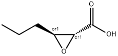 2-Oxiranecarboxylic acid, 3-propyl-, (2R,3S)-rel- Structure