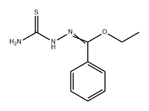 Benzenecarbohydrazonic acid, N-(aminothioxomethyl)-, ethyl ester 구조식 이미지