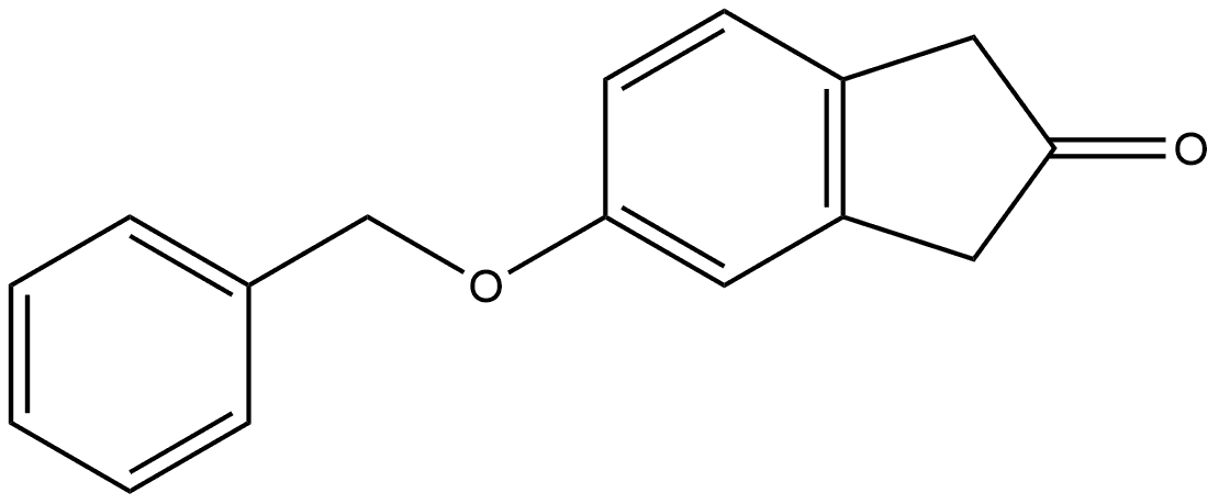 1,3-Dihydro-5-(phenylmethoxy)-2H-inden-2-one Structure