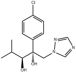 2,3-Pentanediol, 2-(4-chlorophenyl)-4-methyl-1-(1H-1,2,4-triazol-1-yl)-, (R*,S*)- (9CI) 구조식 이미지