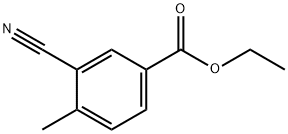Benzoic acid, 3-cyano-4-methyl-, ethyl ester Structure