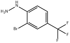 Hydrazine, [2-bromo-4-(trifluoromethyl)phenyl]- 구조식 이미지