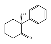 Cyclohexanone, 2-hydroxy-2-phenyl-, (2R)- Structure