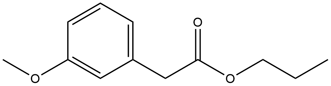 Propyl 3-methoxybenzeneacetate Structure