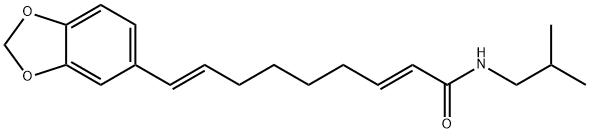 2,8-Nonadienamide, 9-(1,3-benzodioxol-5-yl)-N-(2-methylpropyl)-, (2E,8E)- 구조식 이미지