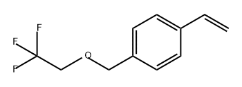 Benzene, 1-ethenyl-4-[(2,2,2-trifluoroethoxy)methyl]- Structure