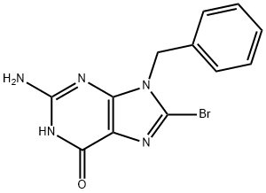 2-Amino-9-benzyl-8-bromo-1H-purin-6(9H)-one 구조식 이미지