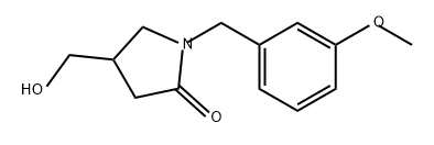 2-Pyrrolidinone, 4-(hydroxymethyl)-1-[(3-methoxyphenyl)methyl]- Structure