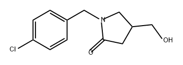 2-Pyrrolidinone, 1-[(4-chlorophenyl)methyl]-4-(hydroxymethyl)- Structure