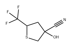 3-Thiophenecarbonitrile, tetrahydro-3-hydroxy-5-(trifluoromethyl)- (9CI) 구조식 이미지