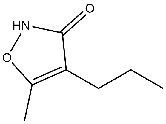 3(2H)-Isoxazolone, 5-methyl-4-propyl 구조식 이미지