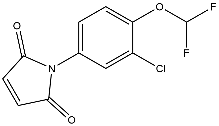 1-[3-Chloro-4-(difluoromethoxy)phenyl]-1H-pyrrole-2,5-dione Structure