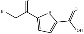 2-Thiophenecarboxylic acid, 5-(2-bromoacetyl)- Structure