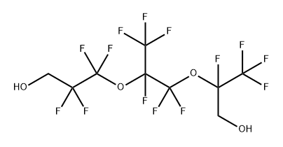 1H,1H,9H,9H-Perfluoro(2,5-dimethyl-3,6- dioxanonane)-1,9-diol Structure