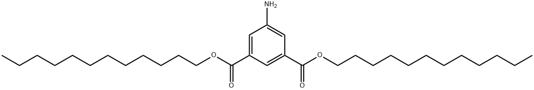 1,3-Benzenedicarboxylic acid, 5-amino-, 1,3-didodecyl ester Structure
