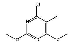 Pyrimidine, 4-chloro-2,6-dimethoxy-5-methyl- Structure