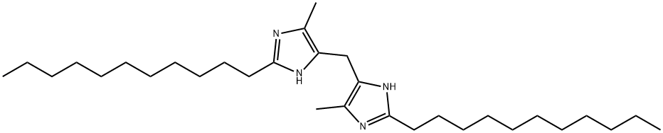 4,4'-methylenebis[5-methyl-2-undecyl-1H-Imidazole Structure