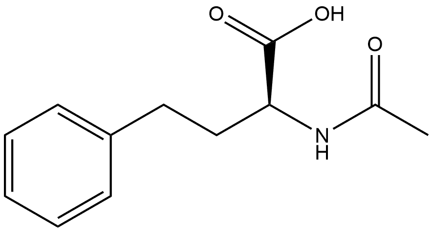 (2S)-2-acetamido-4-phenylbutanoic acid 구조식 이미지