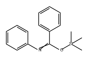 Benzenecarboximidic acid, N-phenyl-, trimethylsilyl ester (9CI) 구조식 이미지