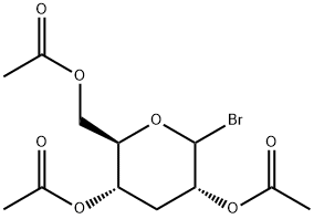 D-ribo-Hexopyranosyl bromide, 3-deoxy-, triacetate (9CI) Structure