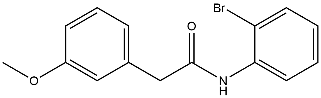 N-(2-Bromophenyl)-3-methoxybenzeneacetamide Structure