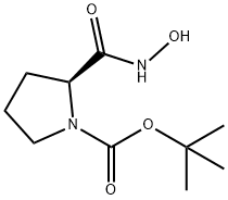 1-Pyrrolidinecarboxylic acid, 2-[(hydroxyamino)carbonyl]-, 1,1-dimethylethyl ester, (2S)- Structure