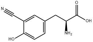 L-Tyrosine, 3-cyano- Structure