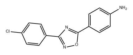 Benzenamine, 4-[3-(4-chlorophenyl)-1,2,4-oxadiazol-5-yl]- Structure