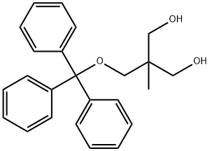 1,3-Propanediol, 2-methyl-2-[(triphenylmethoxy)methyl]- Structure